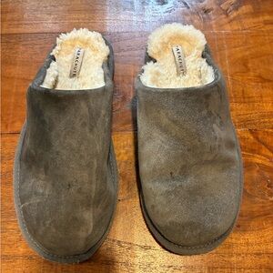 Parachute Men's Gray Suede Slippers Size Medium